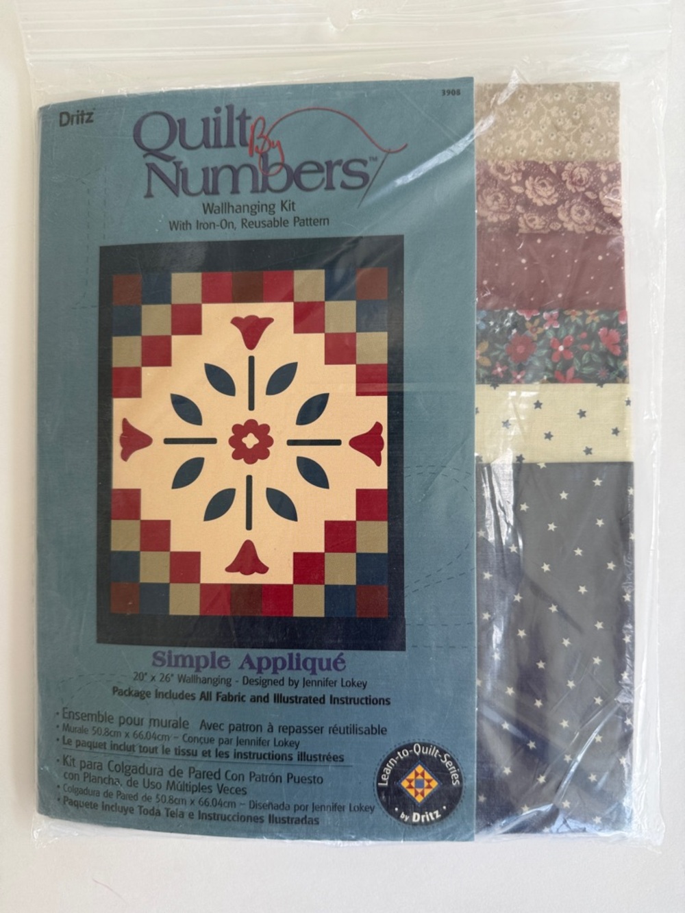 Dritz Quilt By Numbers 3908 Simple Applique Wallhanging Kit New